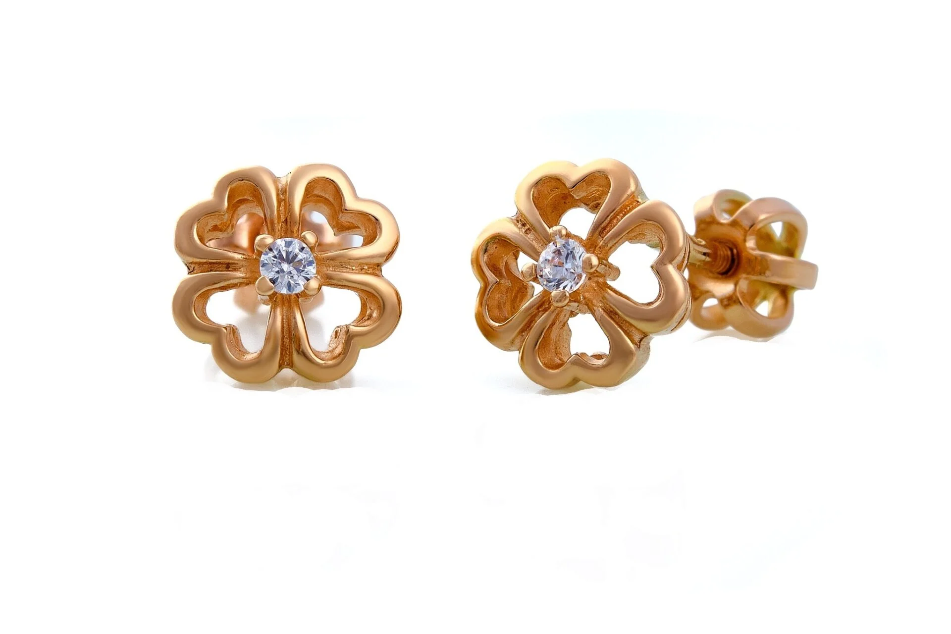 Nauš červené čtyřlístek zirkon z 11.10.20210133 2